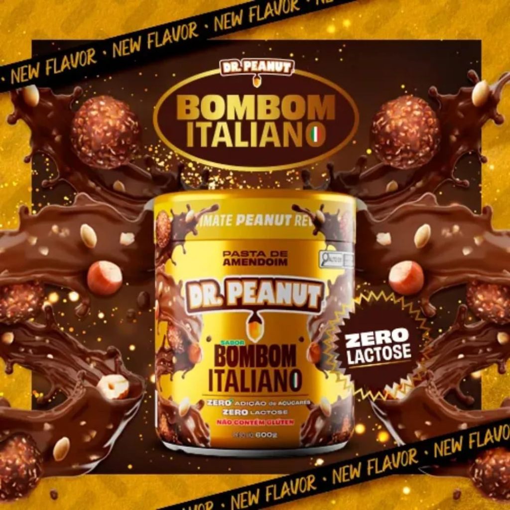 Detalhes do Pasta De Amendoim Dr. Peanut Bombom Italiano 600gr