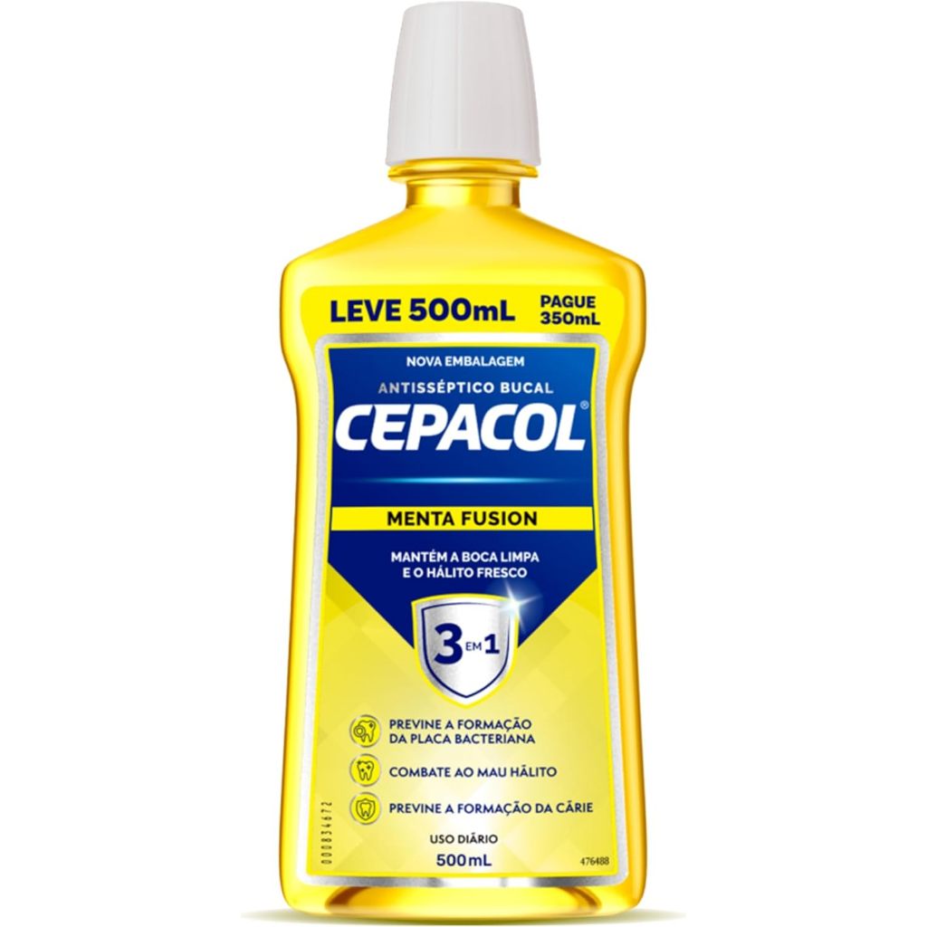 Enxaguante Bucal Cepacol Leve 500ml Pague 350ml em Oferta na Shopee