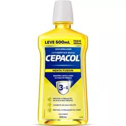 Enxaguante Bucal Cepacol Leve 500ml Pague 350ml