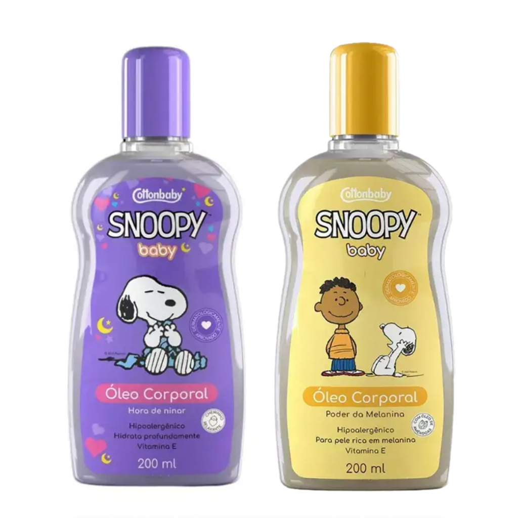 Óleo Corporal Hora de Ninar ou Poder da Melanina - Cottonbaby Snoopy Baby em Oferta na Shopee