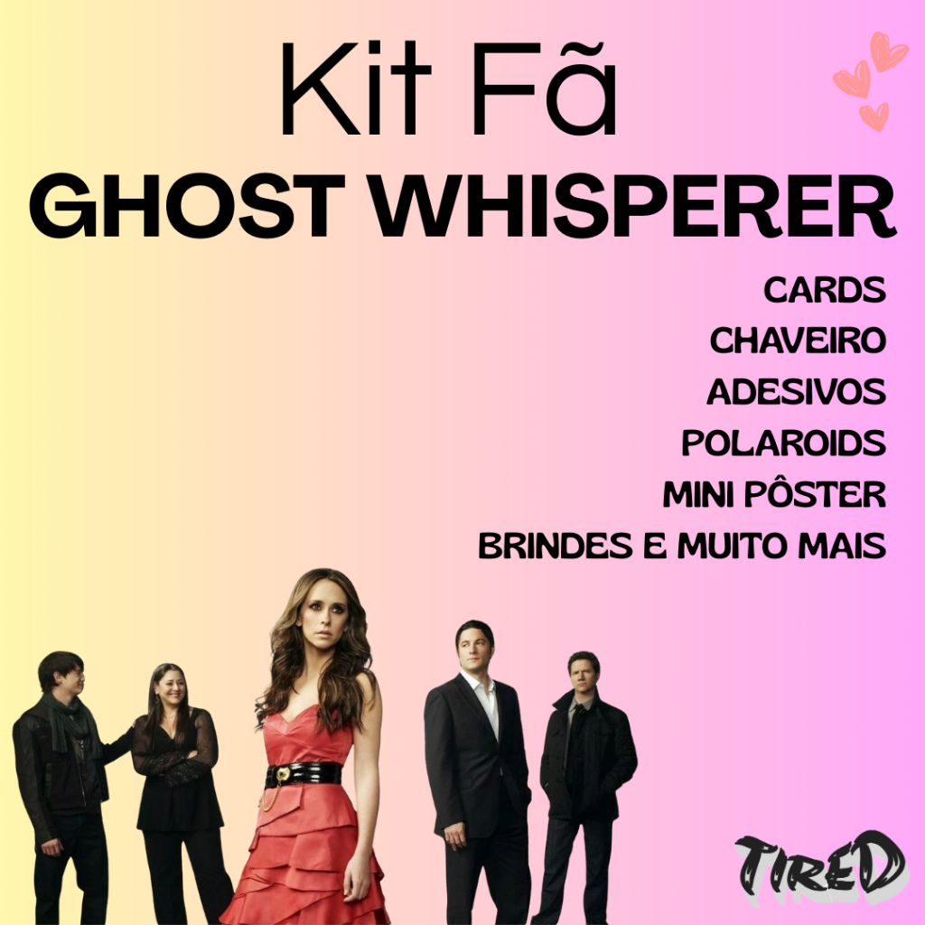 Kit Fã Ghost Whisperer Série Photocards Polaroids Colecionáveis - 25 itens Fanmade