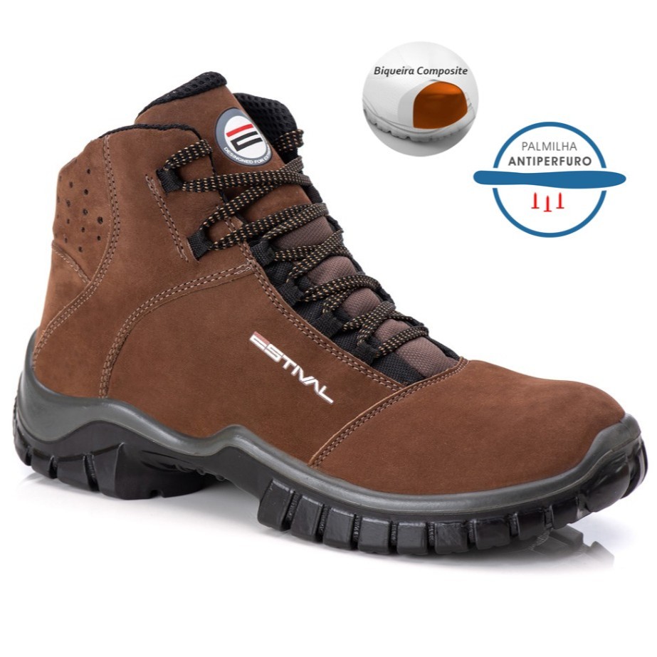 Bota Segurança Estival Marrom: Onde Comprar | BuscaProdutos