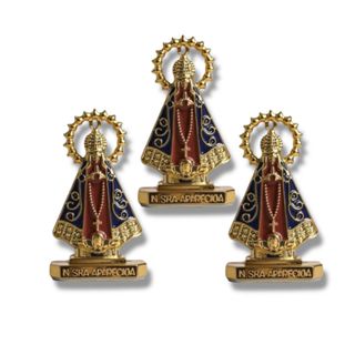 3 Santinha Nossa Senhora Aparecida Painel P Carro Dupla Face em Oferta na Shopee