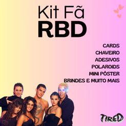 Kit Fã RBD Rebelde Photocards Polaroids Colecionáveis - 25 itens Fanmade