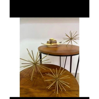 kit 2 ouriço Decorativo Dourado Moderno Luxo Sala Quarto Escritório Mesa Aparador Prateleira Casa em Oferta na Shopee