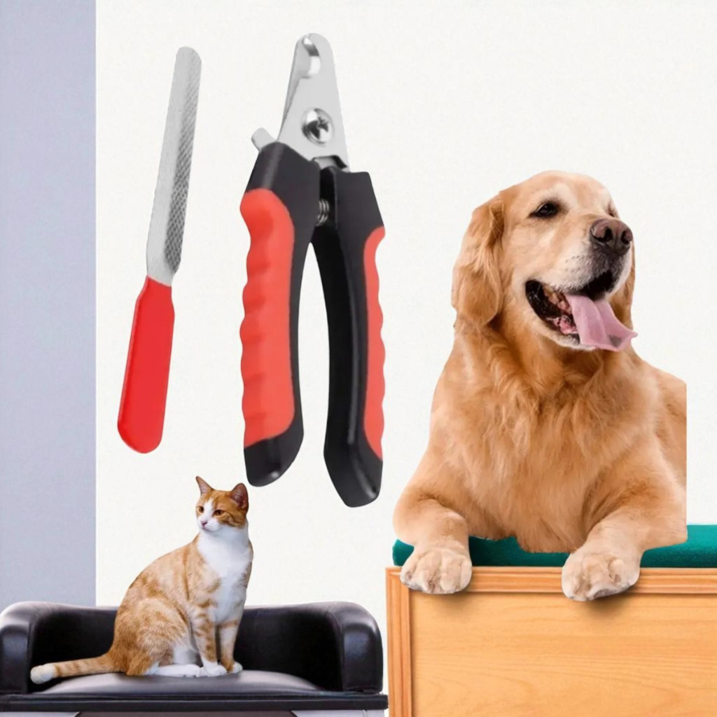 Alicate de Unha Pet com Lixa Cães e Gatos Corte Seguro