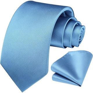 Gravata Azul Serenity Lisa semi slim premium casamento noivos e padrinhos
