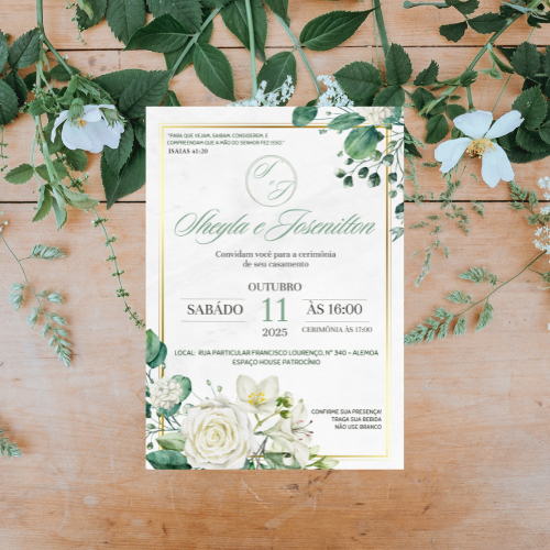 100 Convites de Casamento (PROMOÇÃO) em Oferta na Shopee