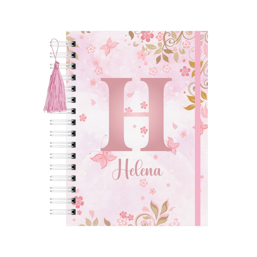 Caderneta De Vacinação Menina Personalizada com Nome Floral 2