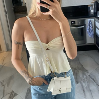 Top Babado tomara que caia boho chic Peplum Feminino 100% Poliamida ✨ Frente Torcida Babado | Moda Festa e Casuala em Oferta na Shopee