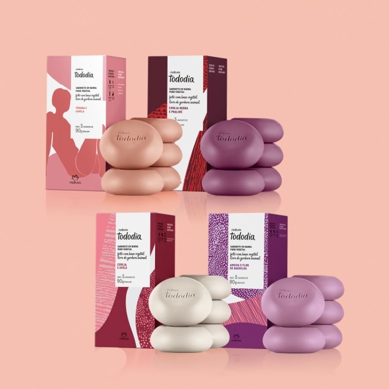 sabonetes Natura todo dia caixa com 5 unidades.