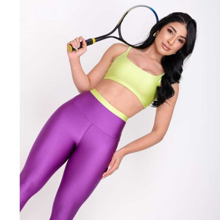 CONJUNTO FITNESS ROUPA TREINO ACADEMIA FEMININA CALÇA LEGGING ZERO TRANSPARENCIA +CROPPED em Oferta na Shopee