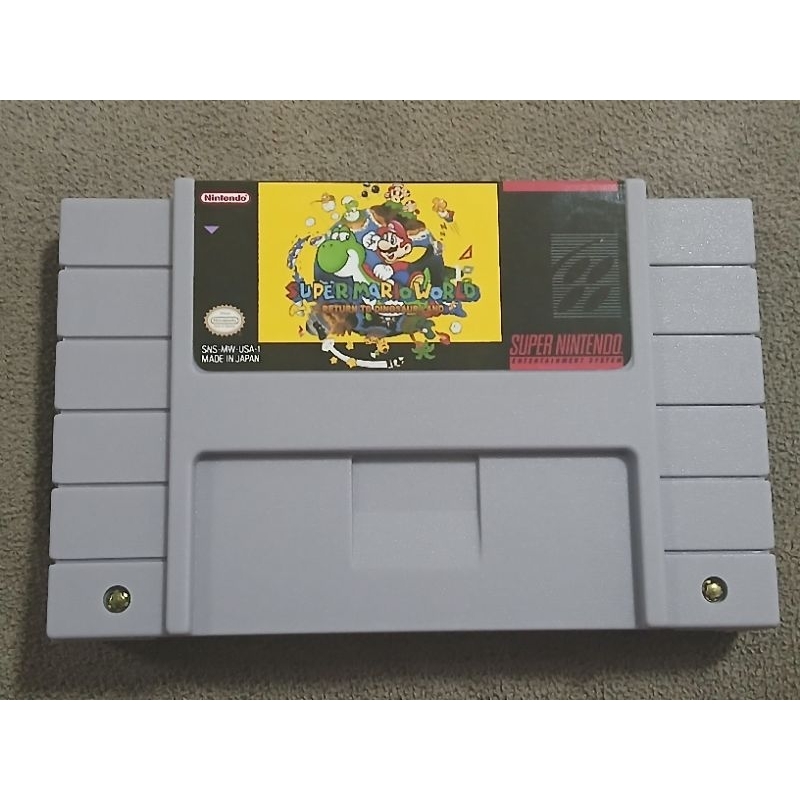 Super Mario World Return to Dinosaur Land Rack p/ Super Nintendo Aproveite!