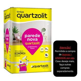Tinta Acrílica Econômica Parede Nova Quartzolit - Branco Neve 18L em Oferta na Shopee
