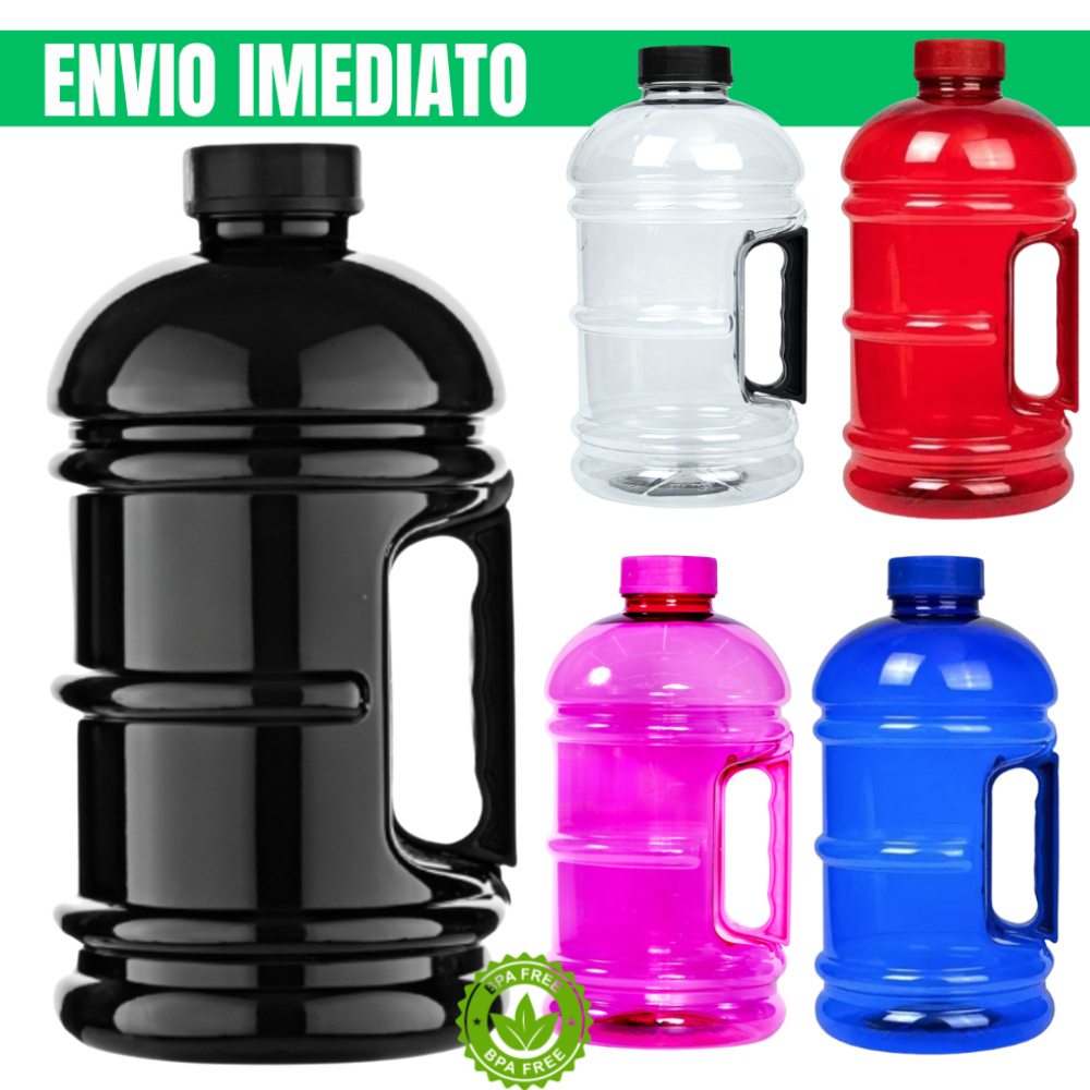 Garrafa de Água 1.8L Squeeze p/ Academia Cross Fit  Escritório BPA Free com Garantia ENVIO EM 24HRS