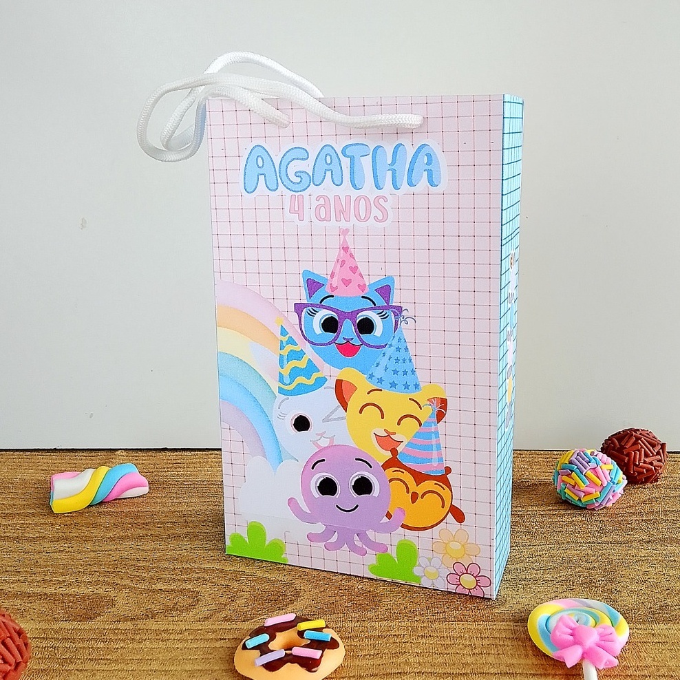 Sacolinha Personalizada Bolofofo Menina –  Lembrancinhas para Festa Infantil