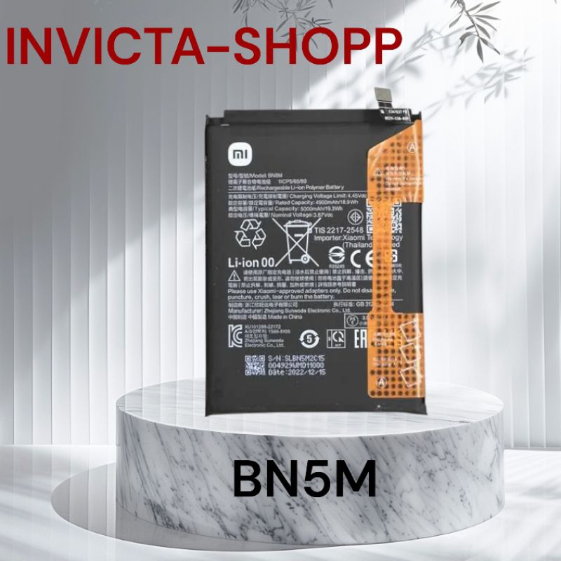 Bateria Xiaomi bn5m compatível Redmi Note 12 4G (BN5M) ORIGINAL -Envio imediato