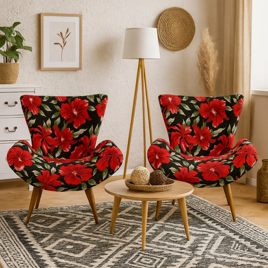2 CAPAS PARA POLTRONA PROTETORA CANOA VEGAS BORBOLETA DECORATIVA SALA QUARTO ESCRITORIO ESTAMPADO