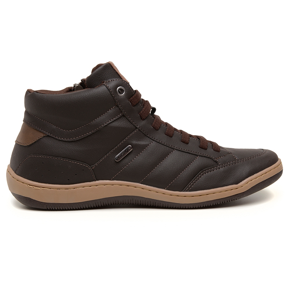 Sapatênis Masculino Cano Alto Casual com Zíper Lateral Conforto e Estilo Rovetto