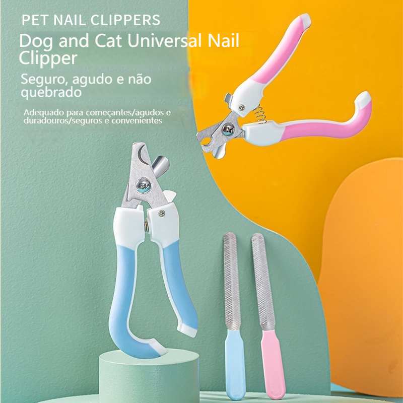 Cortador e Lixador de Unhas para Cães e Gatos Aço Inoxidável com Design Seguro para Uso Doméstico Cortador e Lixador de Unhas para Cães e Gatos Aço Inoxidável com Design Seguro para Uso Doméstico