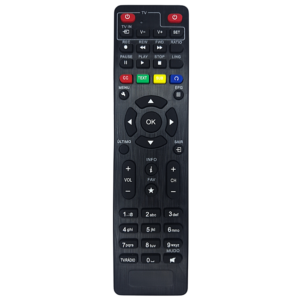 Controle Remoto para Receptor Vivensis Vx10 Compatível
