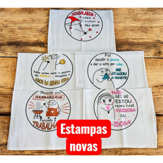 Pano De Prato Estampado Meme Bento Flork 10 Unidades em Oferta na Shopee