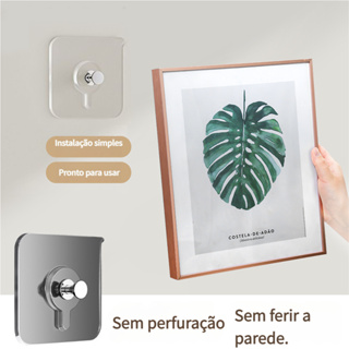 Adesivo Invisível para Quadros sem Furos Gancho de Parede com Cola Forte para Organização e Prateleiras em Oferta na Shopee