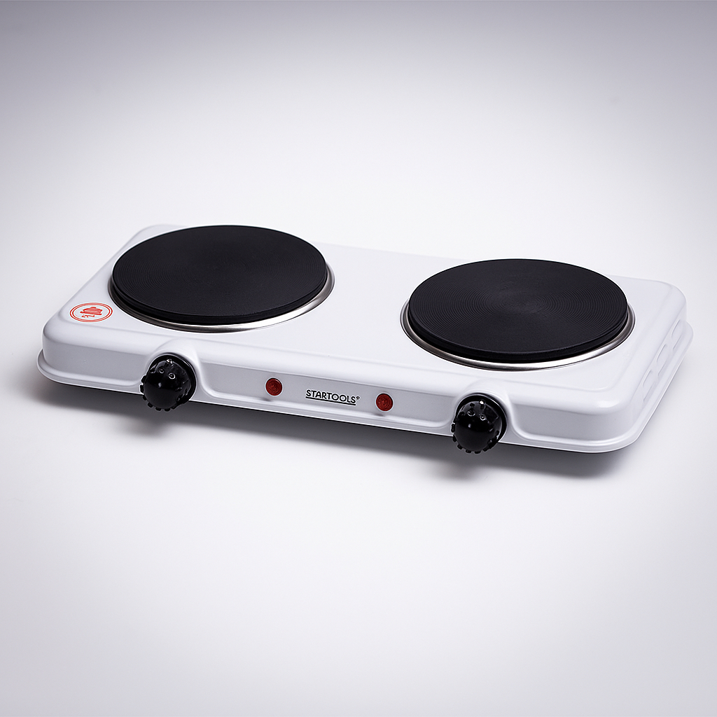 Fogareiro Portátil Elétrico Duas Bocas 2000W 127V Cozinha Camping Compacta Praticidade Promoção 9.9