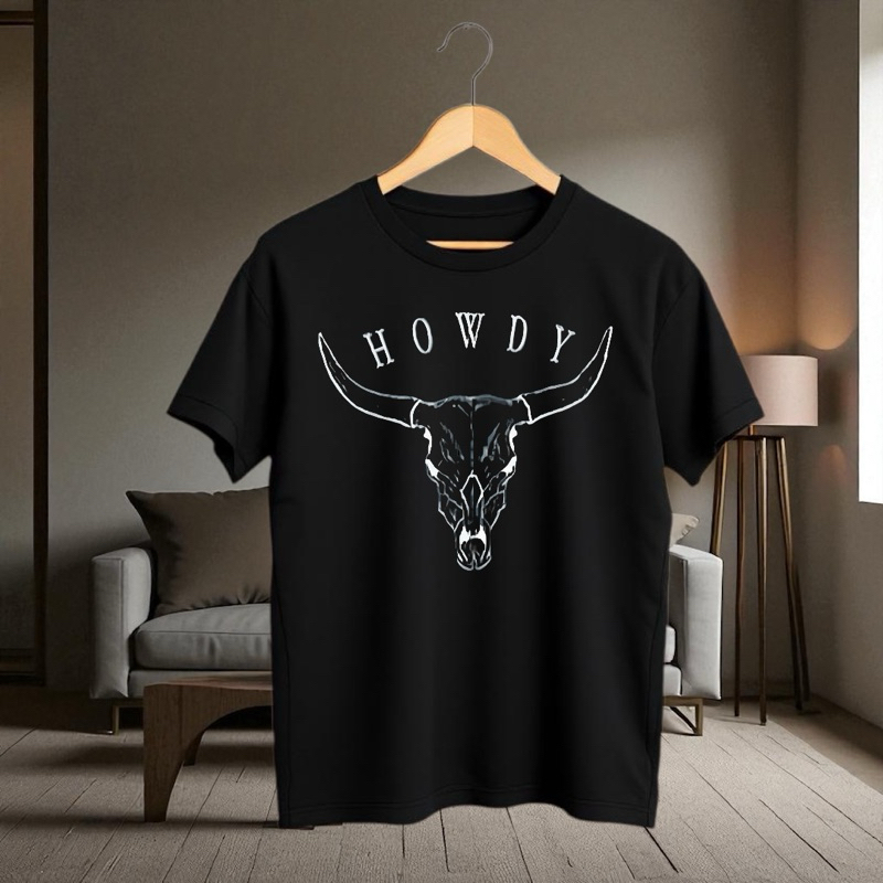 Max Tee Country T-shirt Camisetão Texas Howdy Cowgirls Moda Feminina Estampada