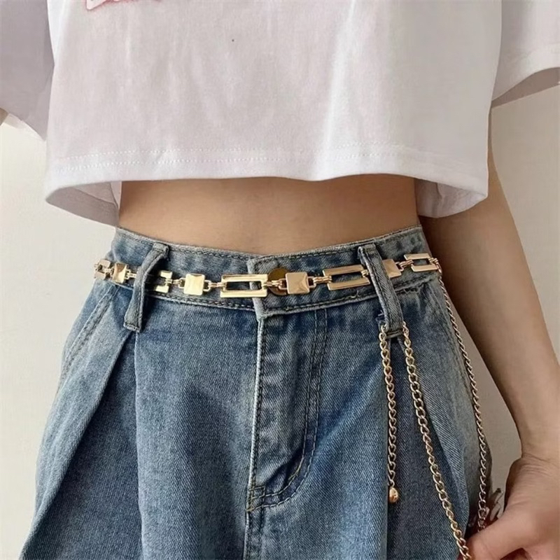 Gold Designer Love Corrente de cintura feminina Cinto de moda feminina em Oferta na Shopee