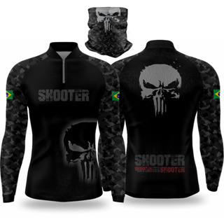 KIT CAMISA + BANDANA SHOOTER TIRO COM PROTEÇÃO UV em Oferta na Shopee