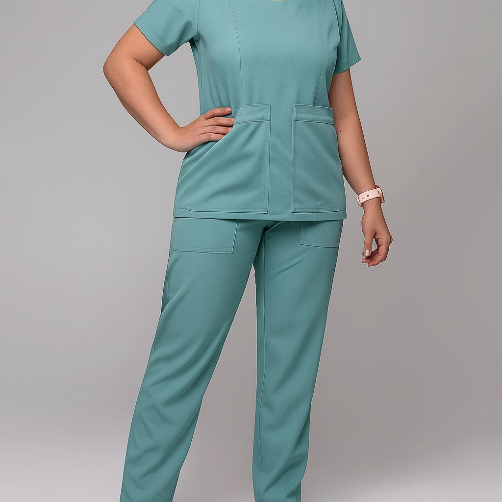 Pijama Hospitalar Cirúrgico Scrub em Gabardine Feminino Acinturado Várias Cores Tamanhos