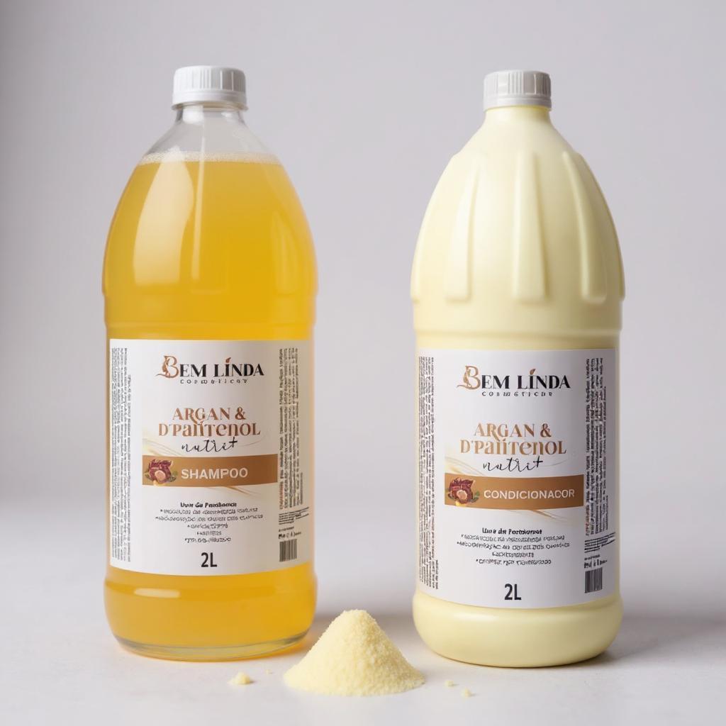 Kit 2lt ARGAN + D’PANTENOL Shampoo e Condicionador 2 litros/ kit lavatório nutrição brilho intenso