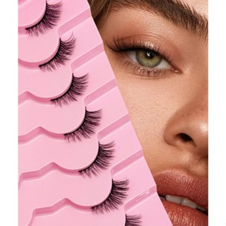 5 Pares De Cílios Postiços , Lindas Extensões De Simulação De Olho De Gato De Fada em Oferta na Shopee