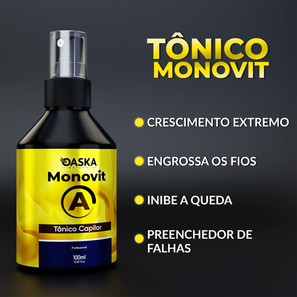Tonico Capilar Monovit Crescimento Capilar Anti Queda De Cabelo em Oferta na Shopee