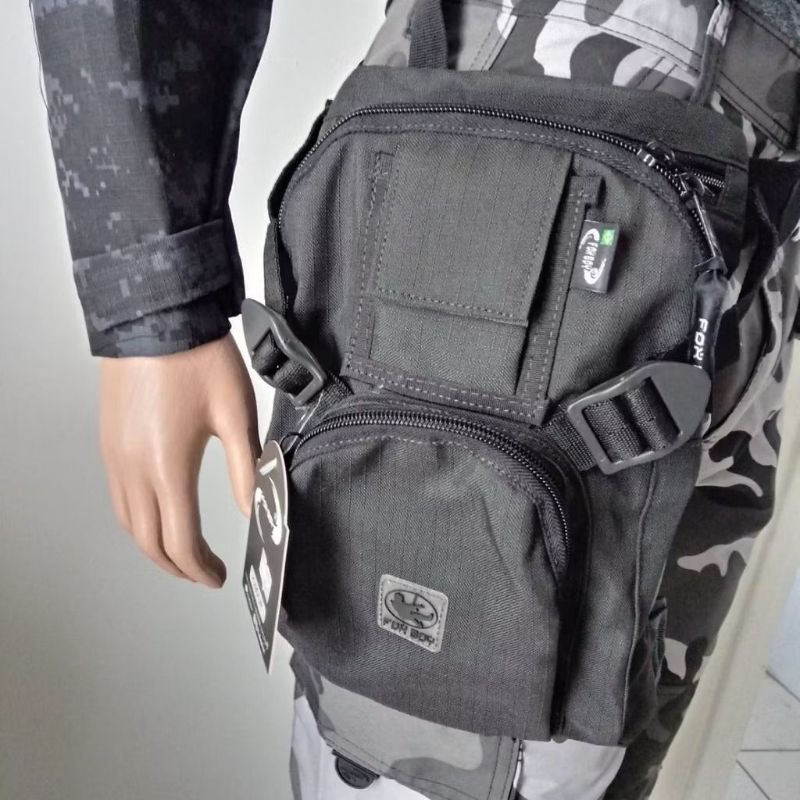 Pochete Tática Militar Fox Boy com Coldre Removível | Aventura, Acampamento, Trilha, Motociclista, Paisana