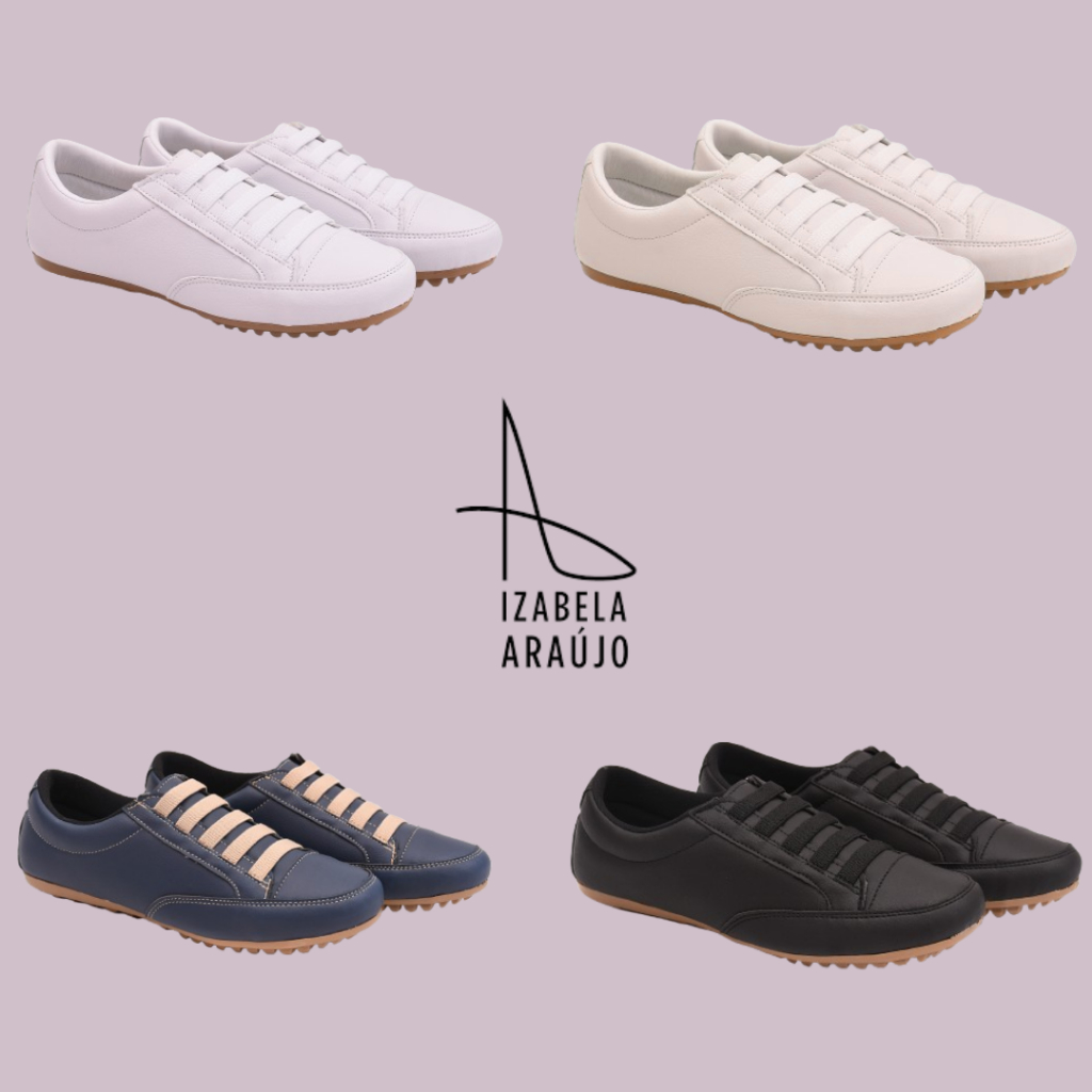 Tênis Feminino Casual de Ajuste Elástico Confortável e Prático Para Seu Dia a Dia