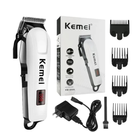 Máquina De Corte De Cabelo Kemei Km 809A em Oferta na Shopee