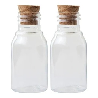 40 - Mini Frascos Plasticos 30ml Com Tampas De Rolha em Oferta na Shopee