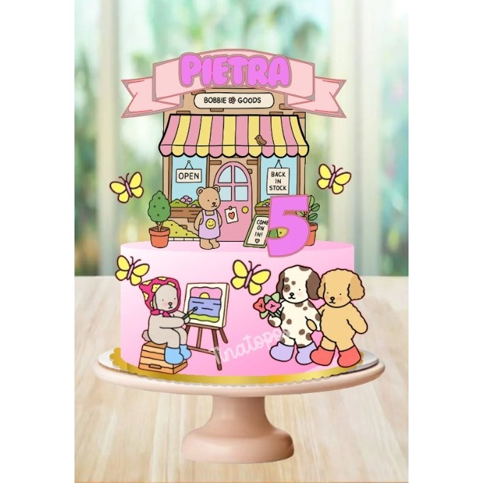 Topo de bolo Bobie Goods-*Tina topos* 01  *(NÃO ESQUEÇA DE ENVIAR O NOME E IDADE)* em Oferta na Shopee