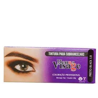 tintura para sombrancelha preta em Oferta na Shopee