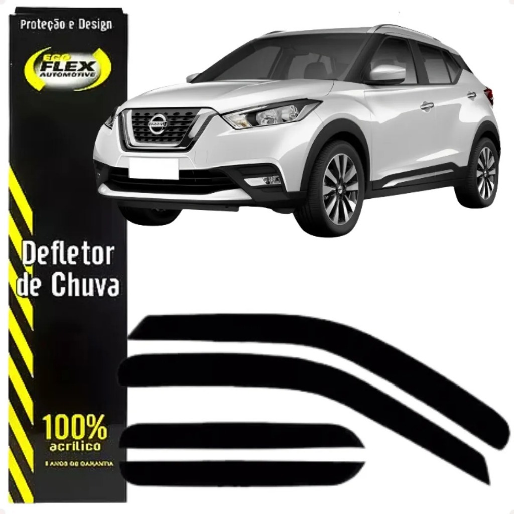 Calha de Chuva KICKS 2016 até 2024 4Portas em Oferta na Shopee