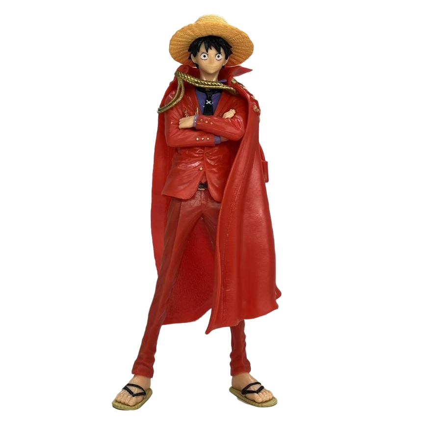 Action Figure Monkey D. Luffy One Piece Boneco Traje de Capitão Almirante Figura de Ação
