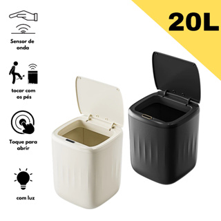 Lixeira Inteligente Sensor Automático Lixo Banheiro 20litros em Oferta na Shopee