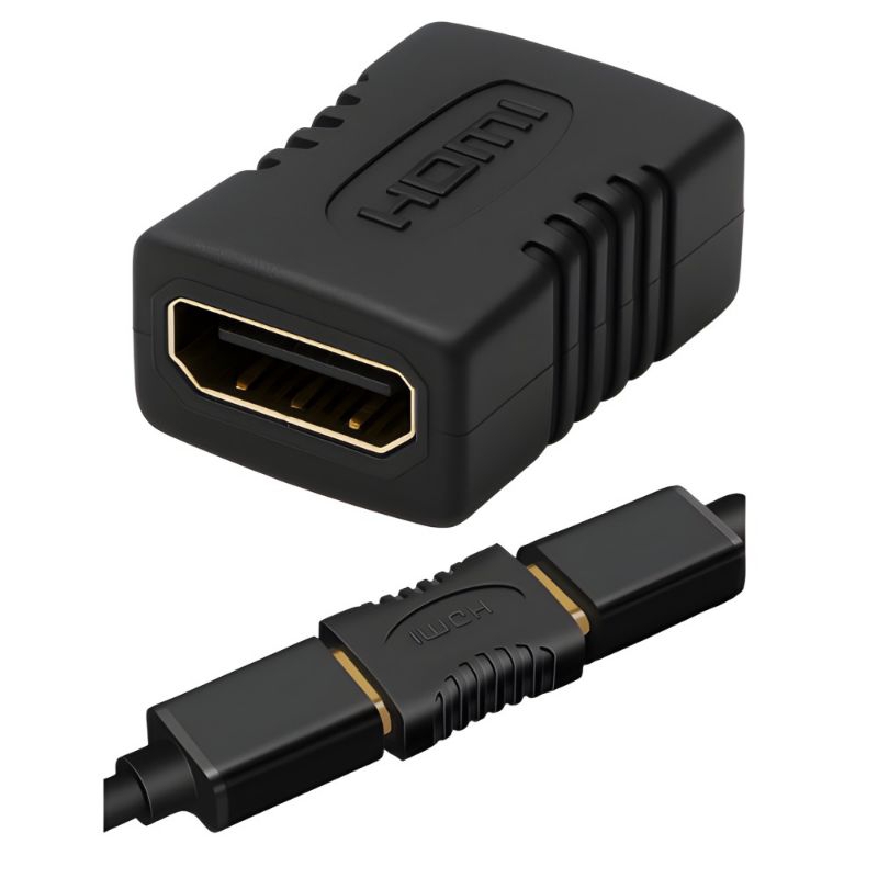 Emenda HDMI Fêmea x Fêmea Compatível com dispositivos como Smart TVs, Xbox, PlayStation, notebooks em Oferta na Shopee