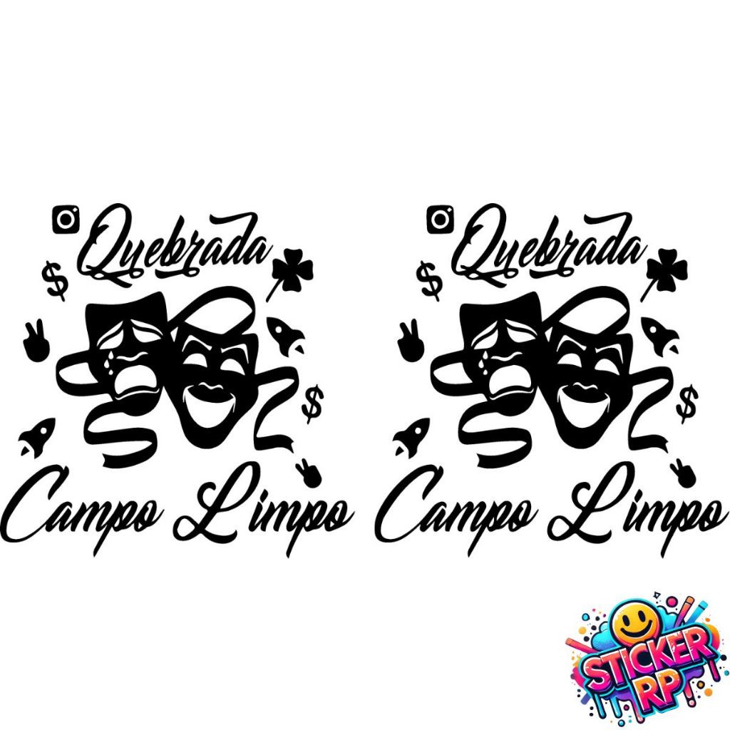 Kit 2 Adesivos Quebrada Campo Limpo Chora Agora Ri Depois Adesivos Para Carro Moto Caminhão Capacete em Oferta na Shopee