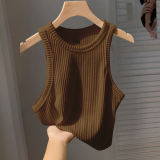 Kit 2 Croppeds Camiseta Regata Canelada Básica Moda Blogueira