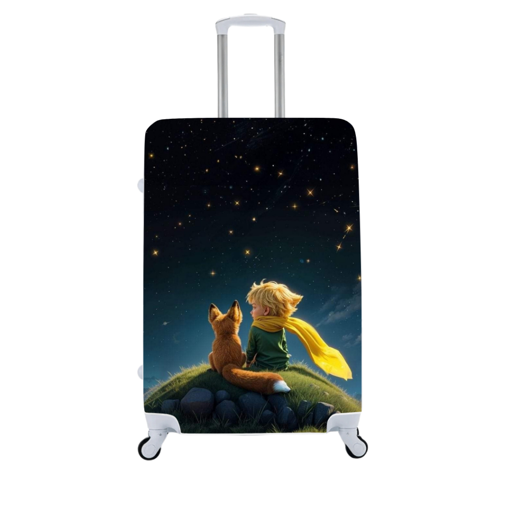 Capa de Mala Personalizada Pequeno Príncipe  Estilo e Proteção Para Suas Viagens Bagagem