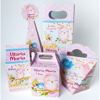 kit festa Jardim Encantado 50 unidades + 20 Tags para Docinhos em Oferta na Shopee
