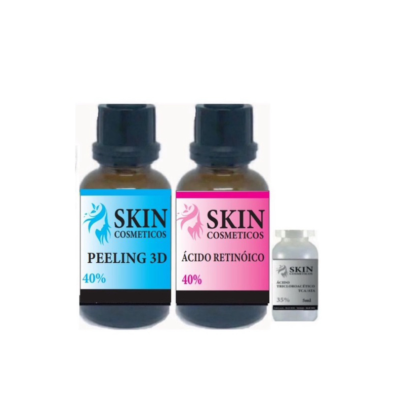 Serum kit 3 produtos skincare Anti-idade Facial e corporal